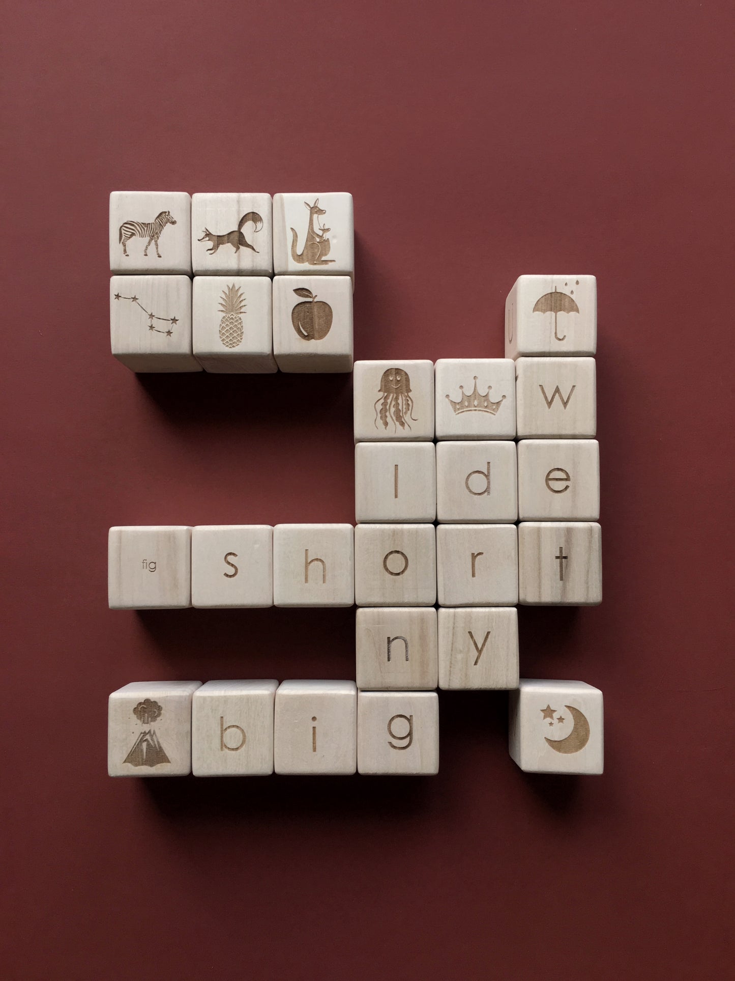 Alphabet Blocks - Natural Wood
