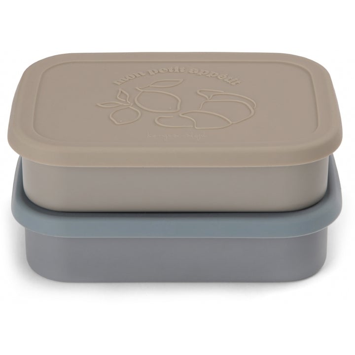 2 Pack Food Boxes Lid Square