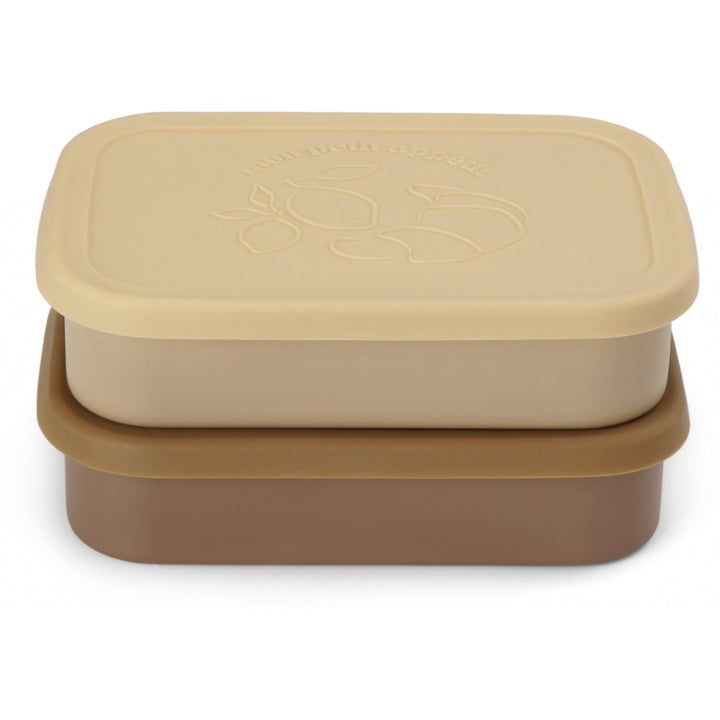 2 Pack Food Boxes Lid Square