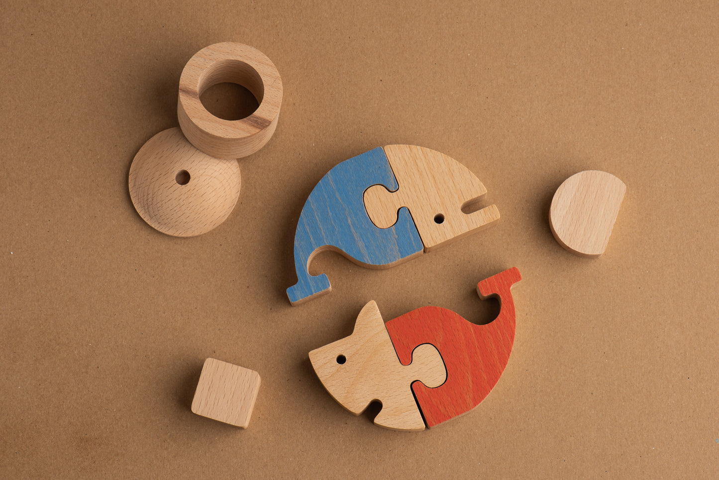 Shark & Whale Puzzle Toy Set