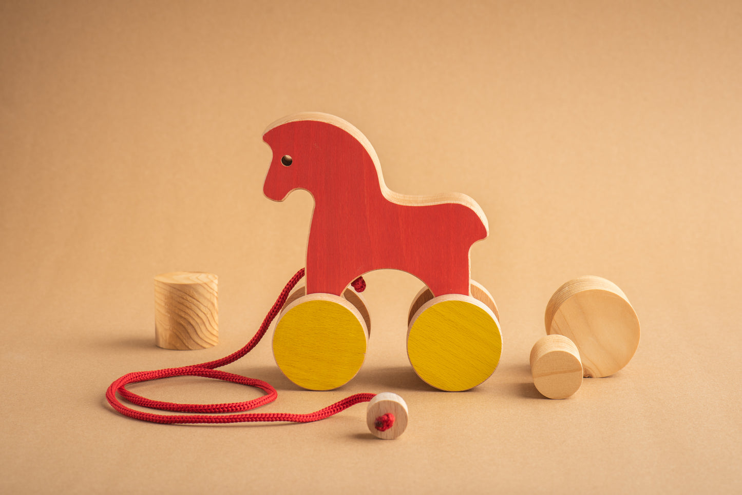 Greek Horse Push & Pull Toy