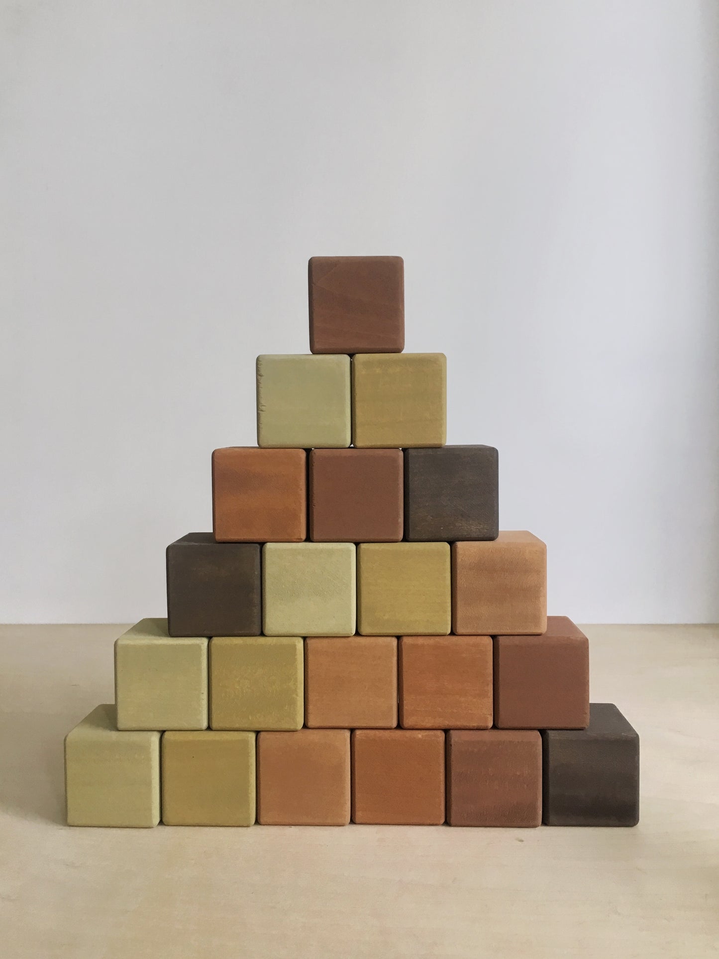 Wooden Cubes Set - Olive